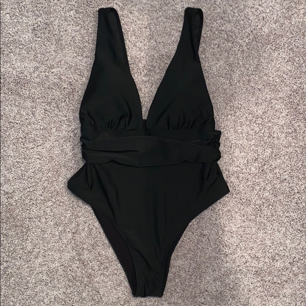 Black One-Piece Swimsuit